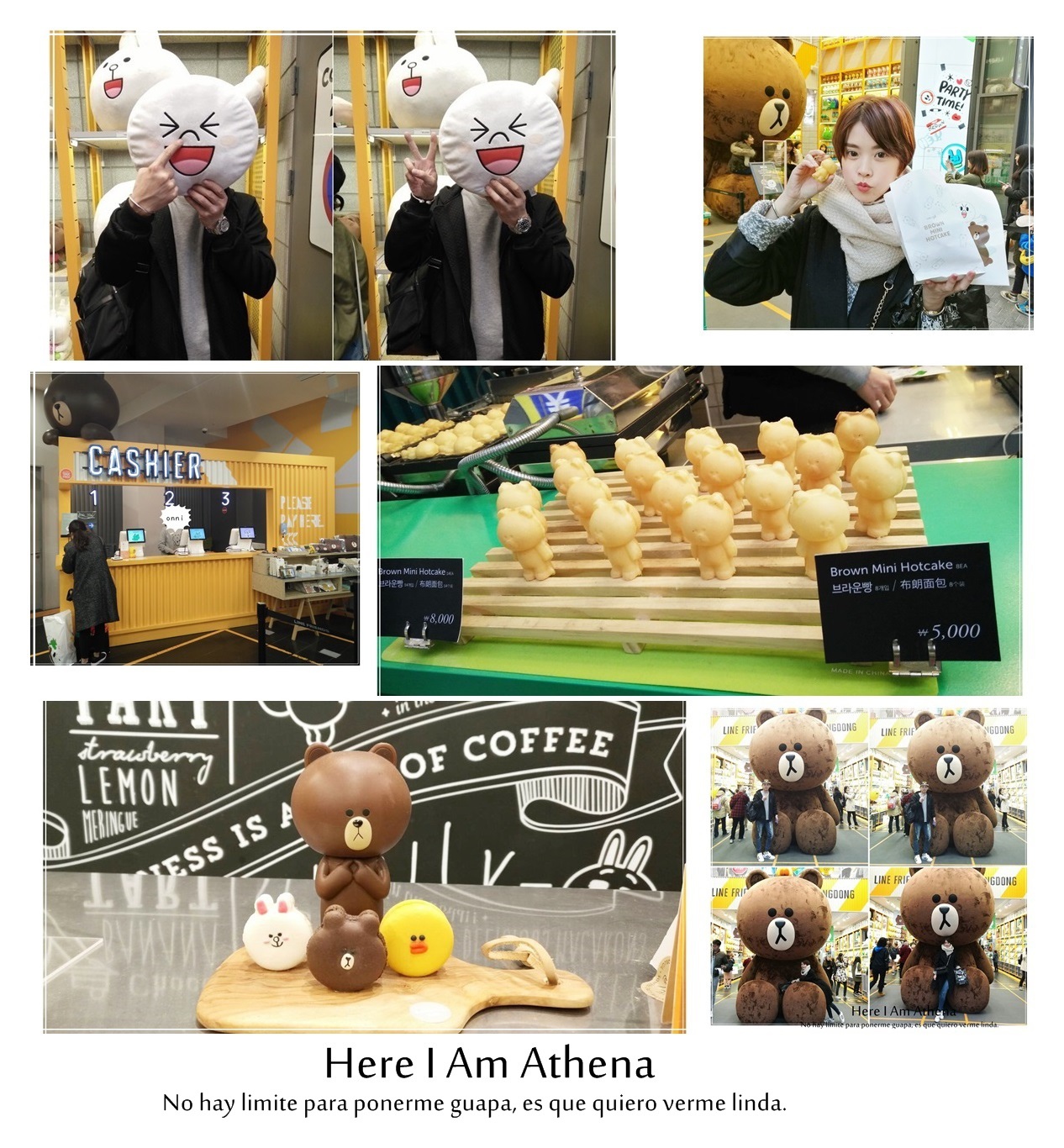 首爾明洞。來去LINE FRIENDS找熊大♥兔兔玩&超好吃熊大布朗麵包