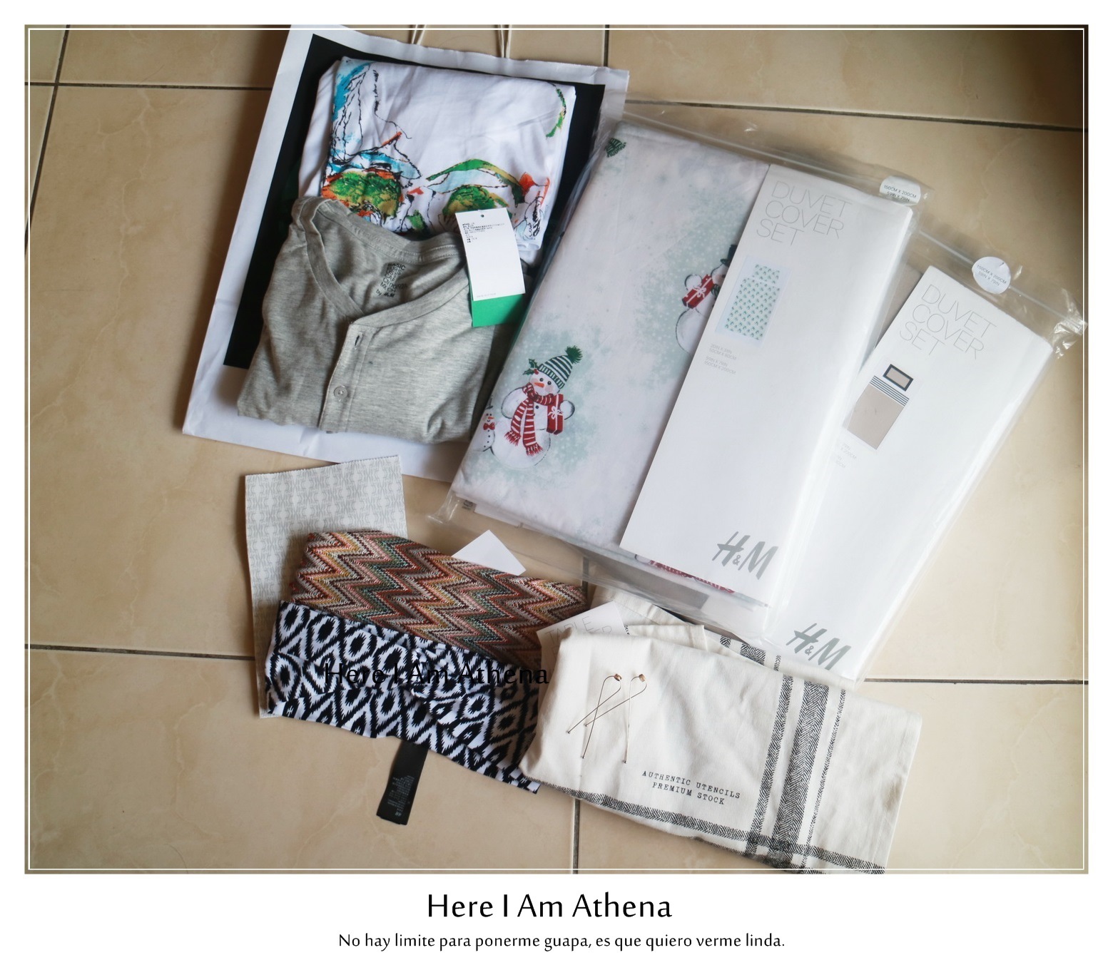 我的購物日記。H&M家飾、服飾對折也太瘋狂好買了吧♥