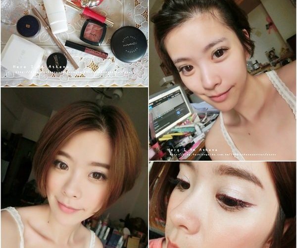 閃亮亮妝容。紫色眼影搭配紅棕色眼線一點也不奇怪～