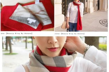Burberry圍巾終於入手♥簡單配就好好看
