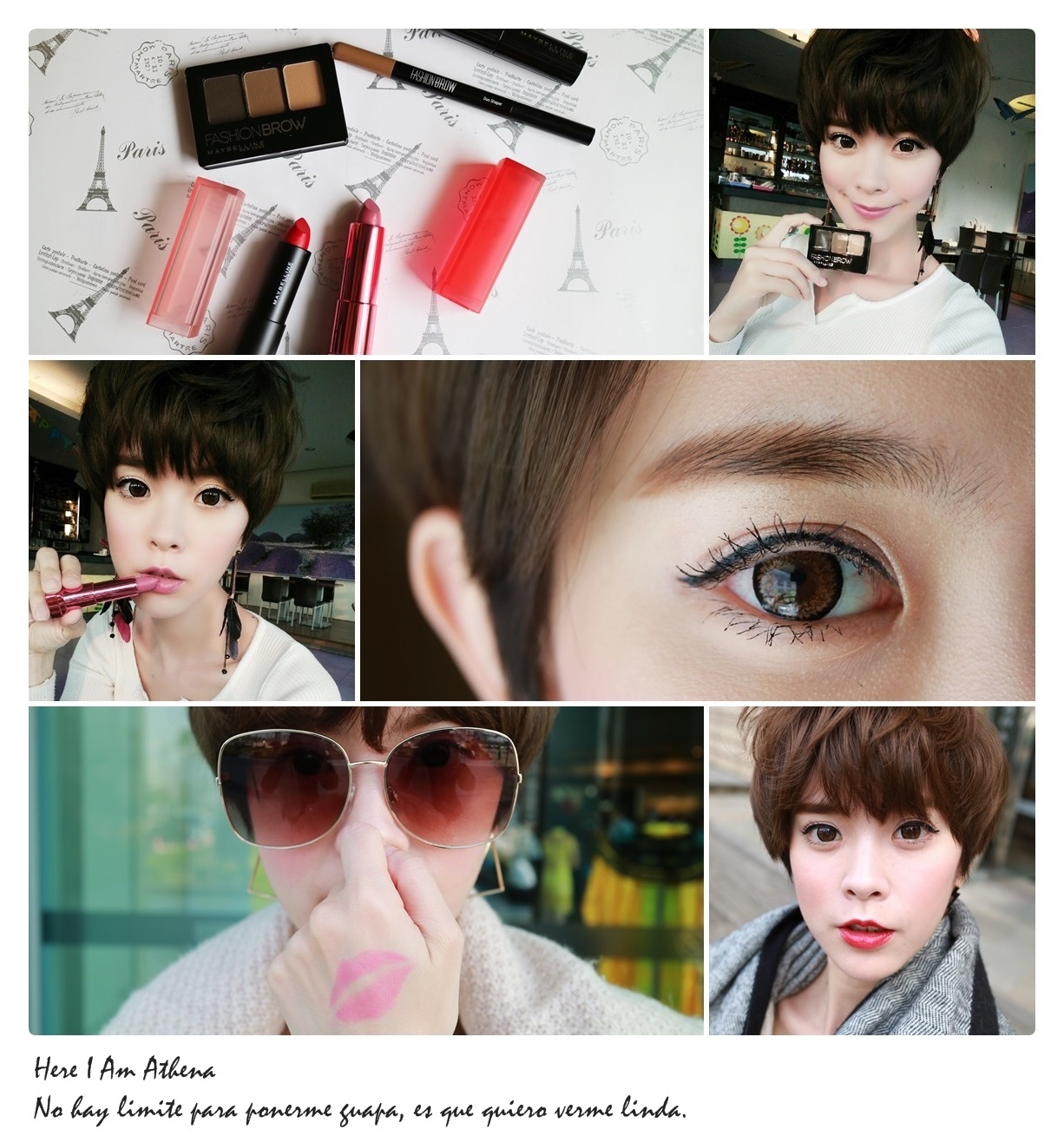 必看→Maybelline時尚3D立體雙效眉彩盤♥我的自然系眉毛畫法分享&超電人新品唇膏!!