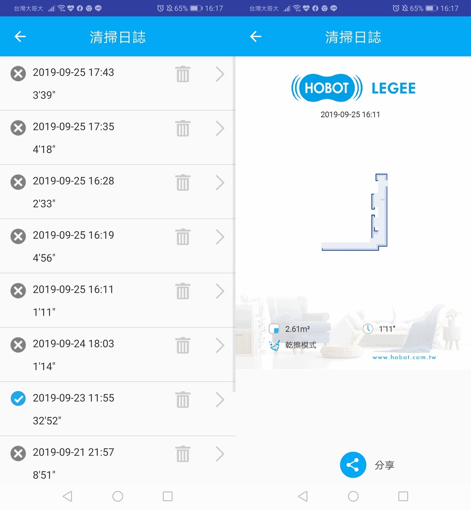 HOBOT雷姬掃拖機器人